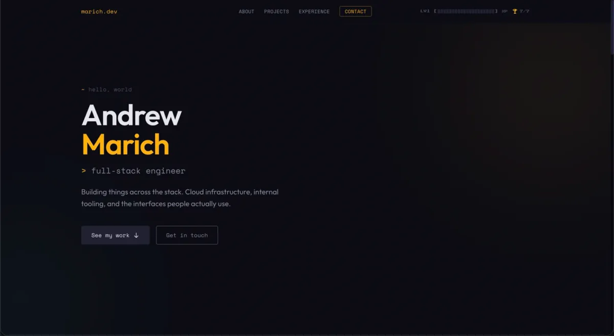 Software Portfolio screenshot